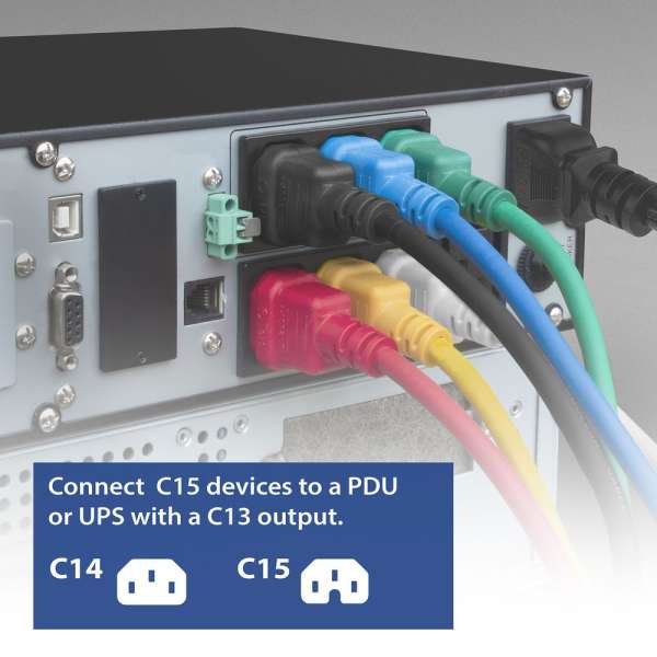 ACT Powercord C14 - C15 2m Black