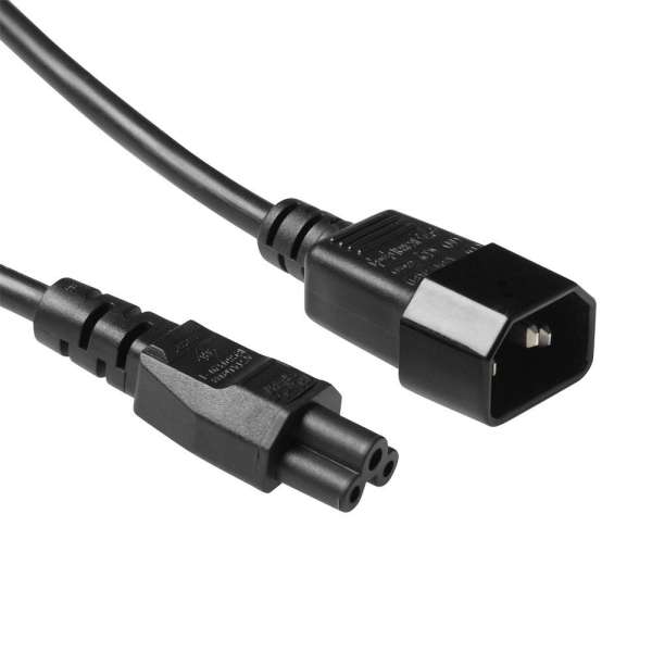 ACT Powercord C14 - C5 0,25m Black