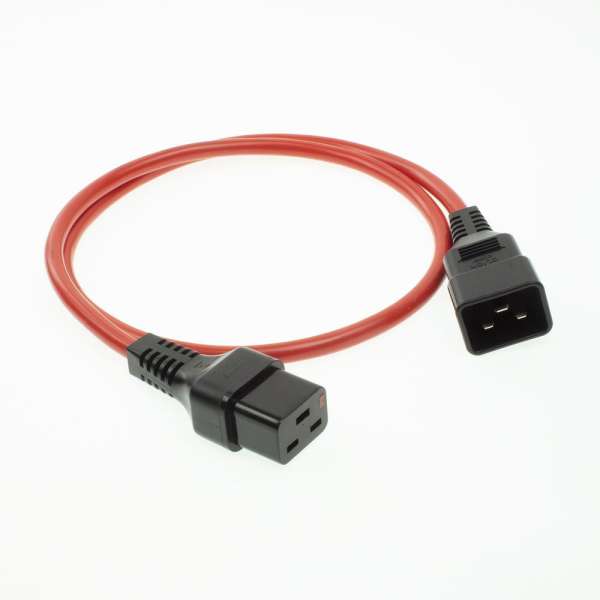 ACT Powercord C19 IEC Lock - C20 2m Red