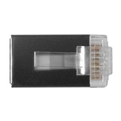ACT RJ45 (8P/8C) CAT6 shielded modulaire connector for round cable with solid or stranded conductors