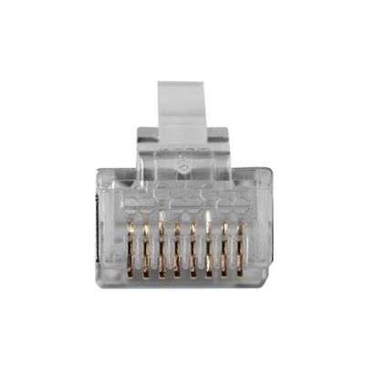 ACT RJ45 (8P/8C) CAT6 shielded modulaire connector for round cable with solid or stranded conductors