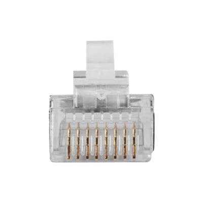 ACT RJ45 (8P/8C) shielded modulaire connector for round cable with stranded conductors