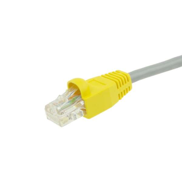 ACT RJ45 boot for 5.5 mm cable 25db Yellow