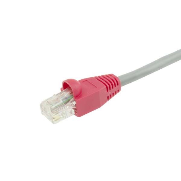 ACT RJ45 boot for 5.5 mm cable 25db Red