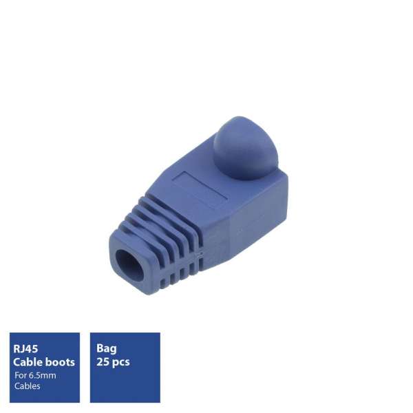 ACT RJ45 boot for 6.5 mm cable 25db Blue