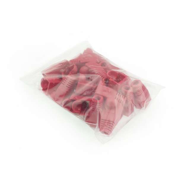 ACT RJ45 boot for 6.5 mm cable 25db Red