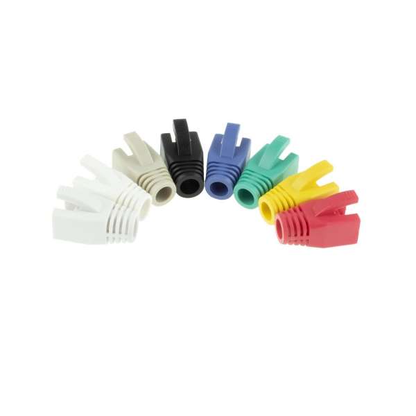 ACT RJ45 boot for 7.0 mm cable 25db White