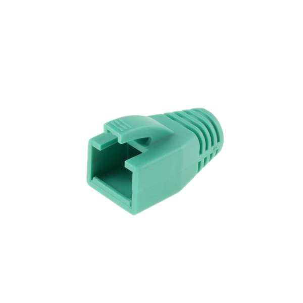 ACT RJ45 boot for 8.0 mm cable 25db Green