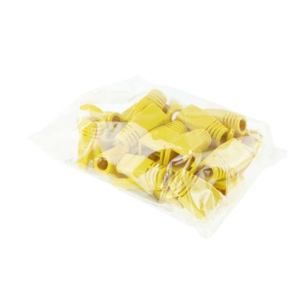 ACT RJ45 boot for 8.0 mm cable 25db Yellow