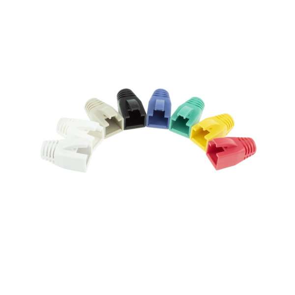 ACT RJ45 boot for 8.0 mm cable 25db Yellow