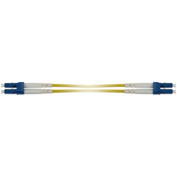 ACT Singlemode 9/125 OS2 duplex armored fiber with LC connectors 30m Yellow