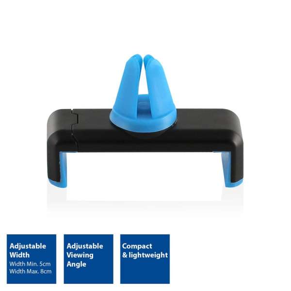ACT Smartphone car mount placement in the air vent metal clip Multiple Colors 25db/cs