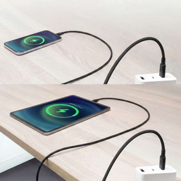ACT USB 2.0 240W charging/data cable USB-C to USB-C 2m Black