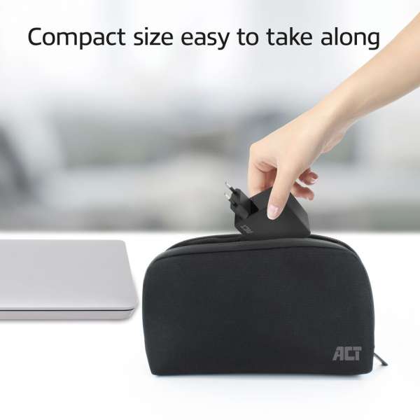 ACT AC2010 20V / 3,25A 65W Type-C univerzális hálózati notebook töltő