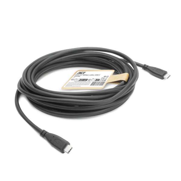 ACT USB-C to USB-C cable 5m Black