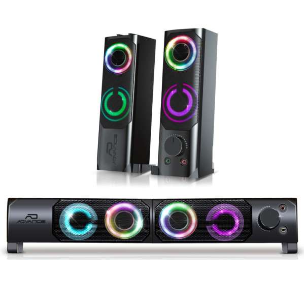 Advance Soundphonics 6W RMS RGB Speaker Black