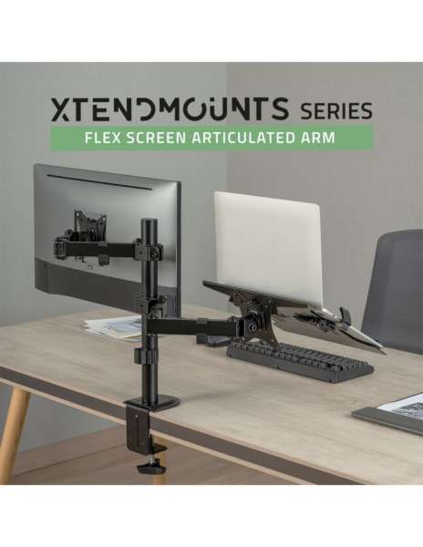 Advance XtendMounts Dual 17"-32" Monitor Console Black