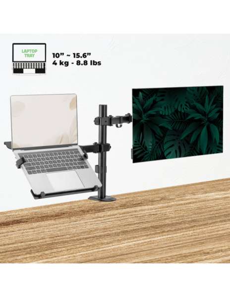 Advance XtendMounts Dual 17"-32" Monitor Console Black