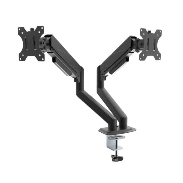 Akyga AK-MB-06 Dual Gas Spring Monitor Arm Double Desk Mount 2x10kg VESA 75x75mm / 100x100mm 15-32"