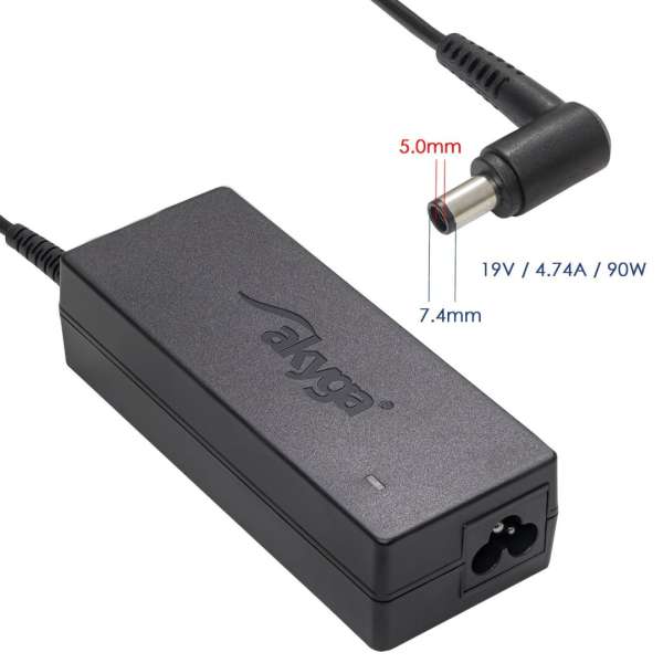 Akyga AK-ND-04 19V / 4,74A 90W 7,4x5mm HP hálózati notebook töltő