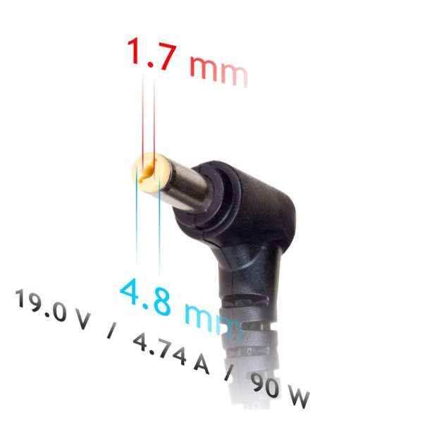 Akyga AK-ND-08 19V / 4,74A 90W 4,8x1,7mm univerzális hálózati notebook töltő