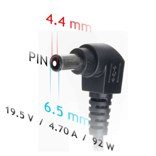 Akyga AK-ND-20 19,5V / 4,7A 92W 6,5x4,4mm Sony hálózati notebook töltő