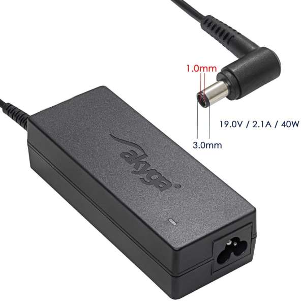 Akyga AK-ND-22 19V / 2,1A 40W 3x1mm Samsung hálózati notebook töltő