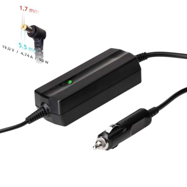 Akyga AK-ND-43 19V / 4,74A 90W 5,5x1,7mm Acer autós notebook töltő