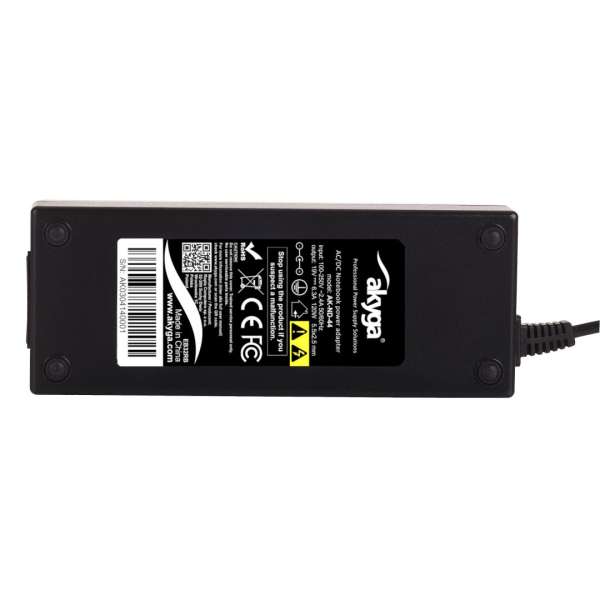 Akyga AK-ND-44 19V / 6,3A 120W 5,5x2,5mm univerzális hálózati notebook töltő