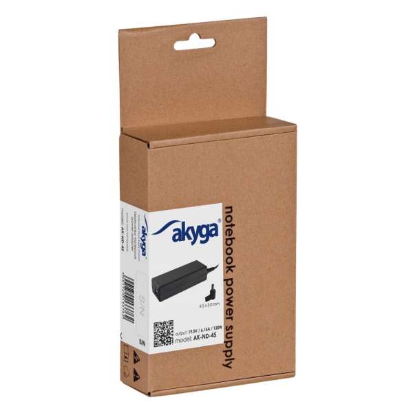 Akyga AK-ND-45 19,5V / 6,15A 120W 4,5x3mm HP hálózati notebook töltő