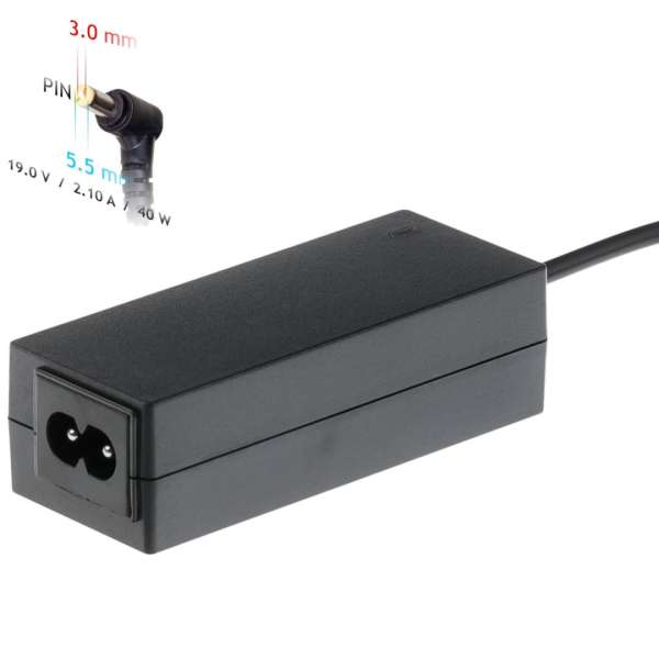 Akyga AK-ND-48 19V / 2,1A 40W 5,5x3mm Samsung hálózati notebook töltő