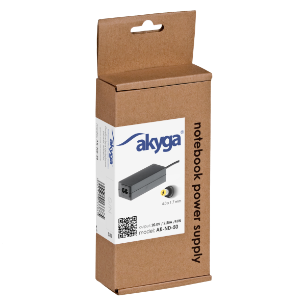 Akyga AK-ND-50 20V / 2,25A 45W 4x1,7mm Lenovo/IBM hálózati notebook töltő