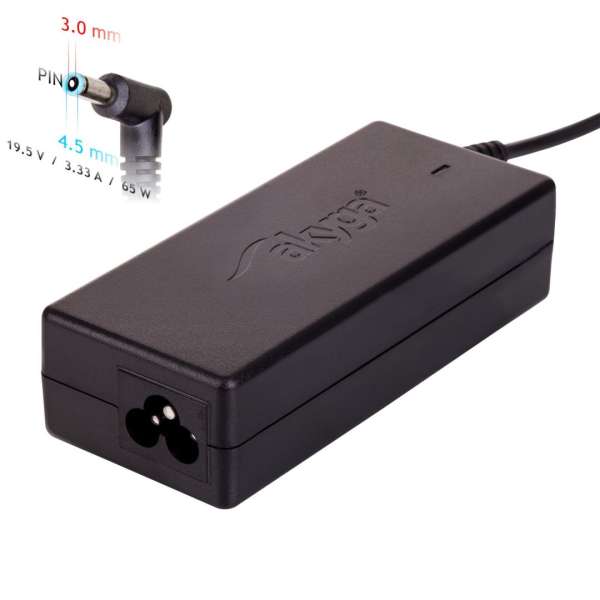 Akyga AK-ND-58 19,5V / 3,34A 65W 4,5x3mm Dell hálózati notebook töltő