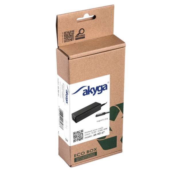 Akyga AK-ND-67 12V / 3,6A 45W Surface Connect Microsoft hálózati notebook töltő