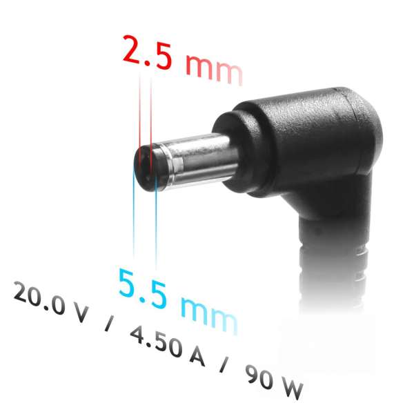 Akyga AK-ND-71 20V / 4,5A 90W 5,5x2,5mm Lenovo hálózati notebook töltő
