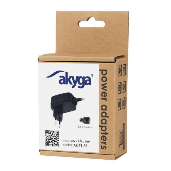 Akyga AK-TB-33 Adapter 5V/2A 10W Black