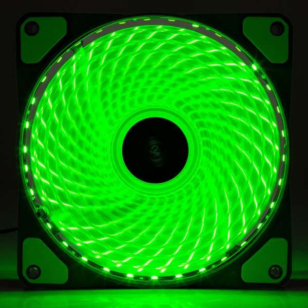 Akyga AW-12E-BG System Fan 12cm Green LED