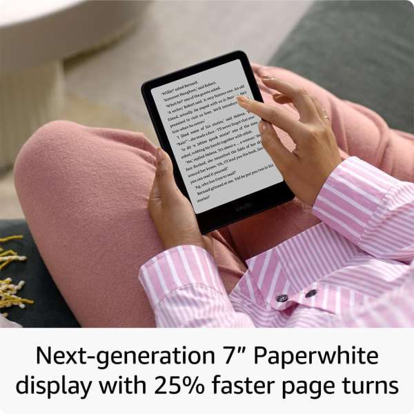 Amazon Kindle Paperwhite Signature Edition (2024) 7" E-book olvasó 32GB Metallic Black (Reklám mentes)