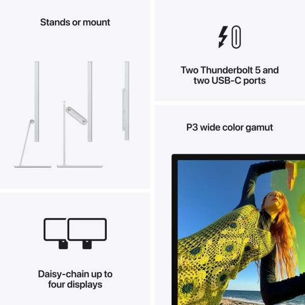 Apple 27" Studio Display (Nano-Texture Glass - Tilt- Adjustable Stand) LED