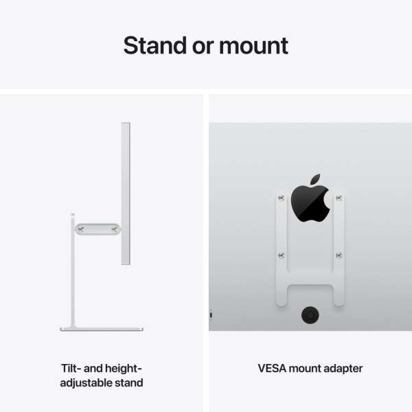 Apple 27" Studio Display XDR (Nano-Texture Glass - Tilt- and Height-Adjustable Stand) LED