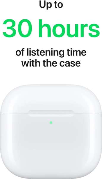 Apple AirPods 4 (USB-C) with ANC Headset White