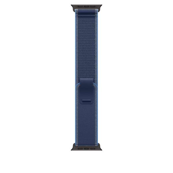 Apple Watch 49mm Loop: Trail Loop S/M Black Titanium Finish Blue/Bright Blue