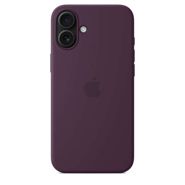 Apple iPhone 16 Plus Silicone Case with MagSafe Plum