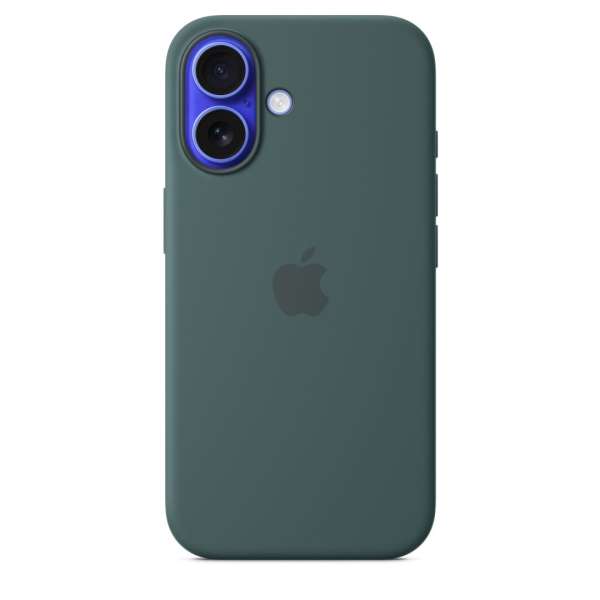 Apple iPhone 16 Silicone Case with MagSafe Lake Green (Seasonal)