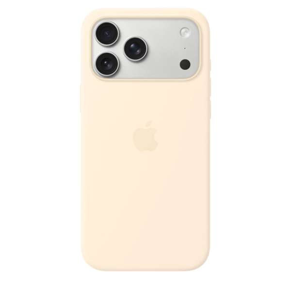 Apple iPhone 17 Pro Max Silicone Case with MagSafe Vanilla