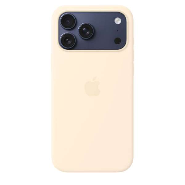 Apple iPhone 17 Pro Max Silicone Case with MagSafe Vanilla