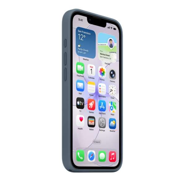 Apple iPhone 17e Silicone Case with MagSafe Anchor Blue