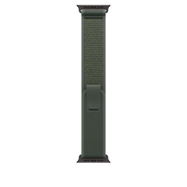 Apple Watch 49mm Trail Loop Green Black Titanium Finish S/M