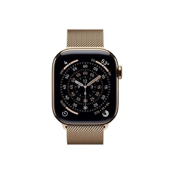 Apple Watch S11 Cellular 42mm Gold Titanium Case with Gold Milanese Loop Apple Watch S11 Cellular 42mm Gold Titanium Case with Gold Milanese Loop