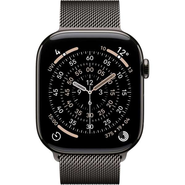 Apple Watch S11 Cellular 42mm Slate Titanium Case with Slate Milanese Loop Apple Watch S11 Cellular 42mm Slate Titanium Case with Slate Milanese Loop
